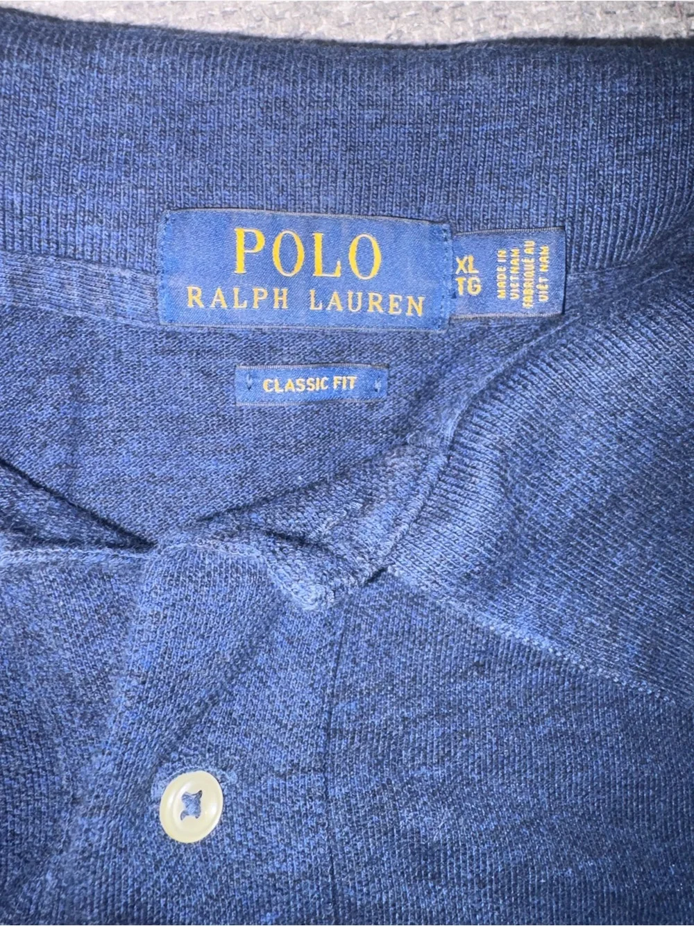 Ralph Lauren Navy Polo with Red Pony Embroidery